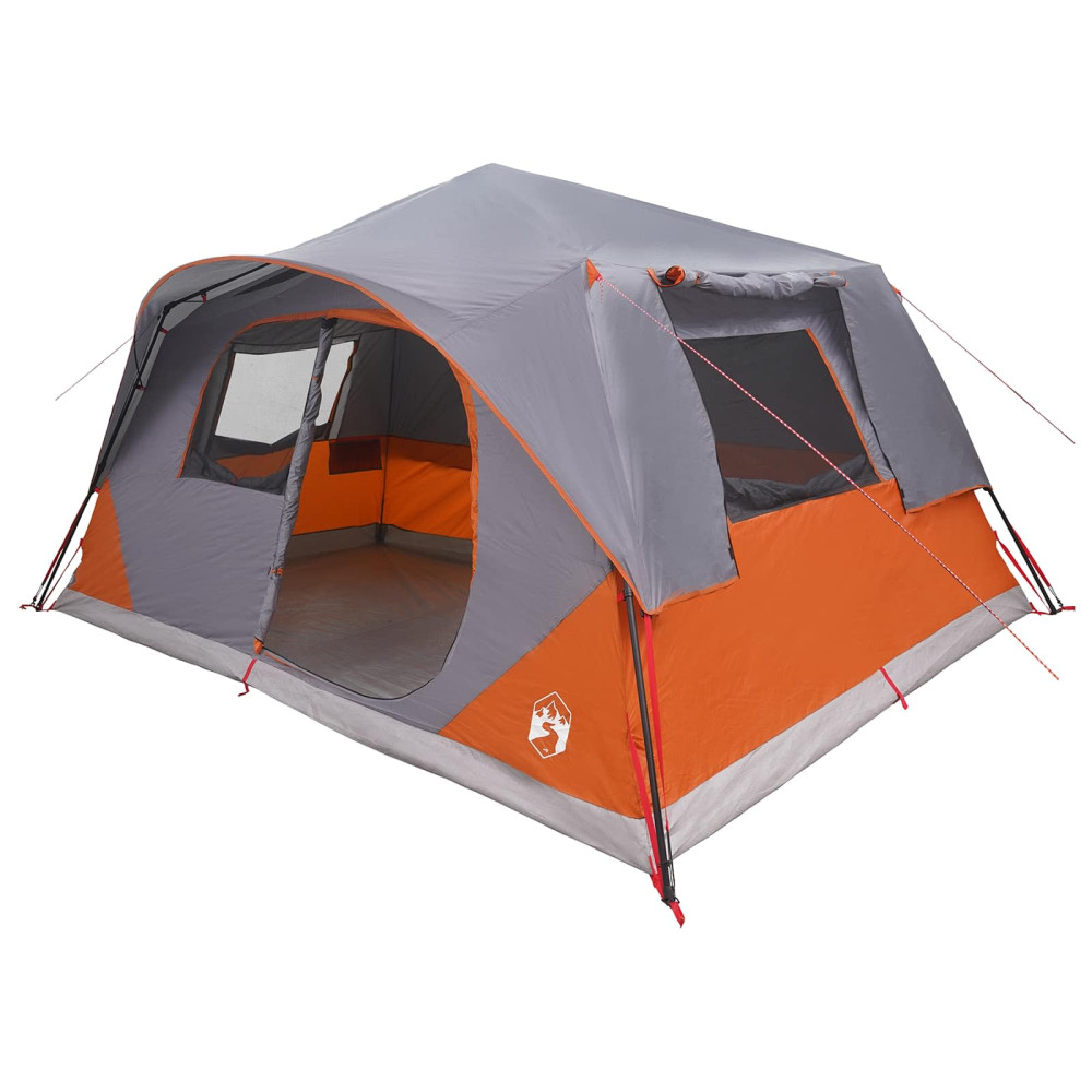 Produktbild för Instant Tält med tak Grå och orange 365 x 280 x 200 cm