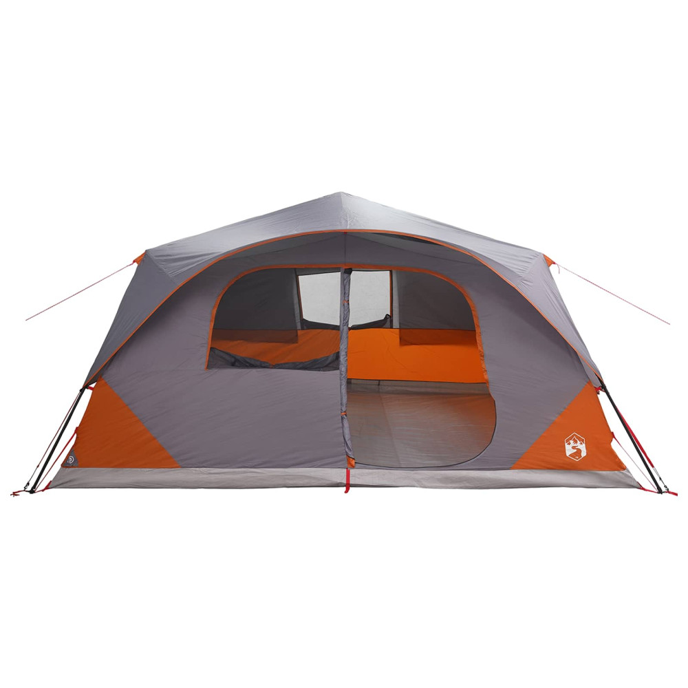 Produktbild för Instant Tält med tak Grå och orange 365 x 280 x 200 cm