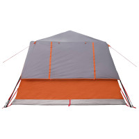 Produktbild för Instant Tält med tak Grå och orange 365 x 280 x 200 cm