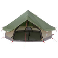 Produktbild för Tipi Tält med tak Grön 700 x 700 x 395 cm Polyester och Stål
