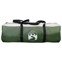 Produktbild för Tipi Tält med tak Grön 700 x 700 x 395 cm Polyester och Stål