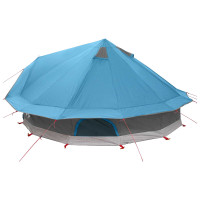 Produktbild för Tipi Tält med tak Blå 700 x 700 x 395 cm Polyester och Stål