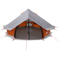 Produktbild för Tipi Tält Grå och orange 700 x 700 x 395 cm Polyester och Stål