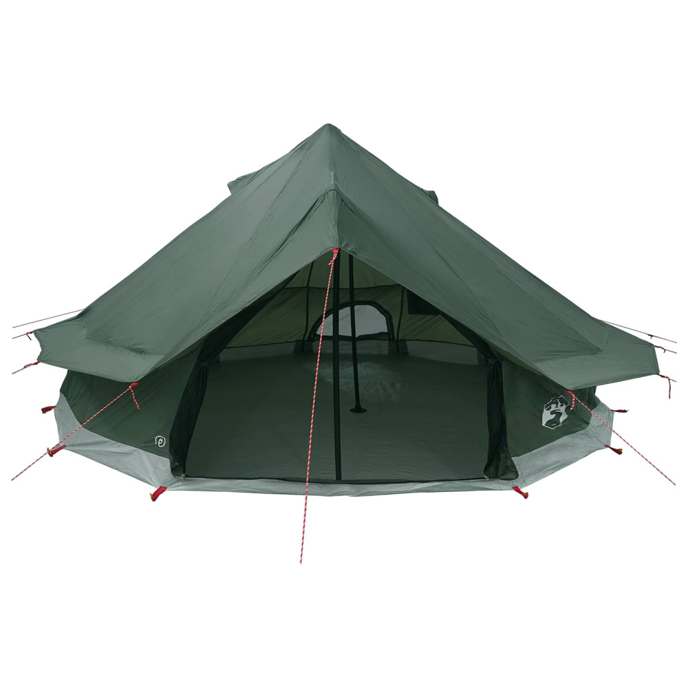 Produktbild för Tipi Tält Armégrön 700 x 700 x 395 cm Polyester och Stål