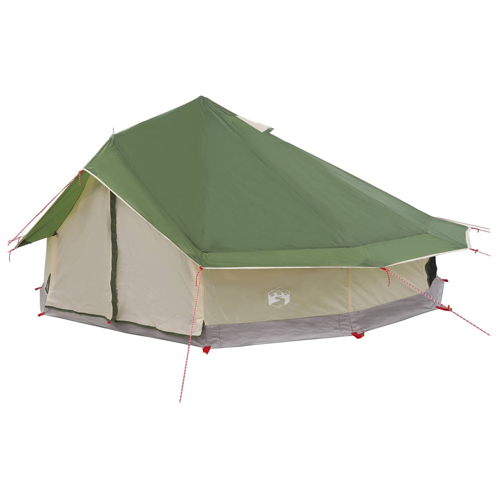 Produktbild för Tipi Tält med tak Grön 800 x 800 x 430 cm Polyester och Stål