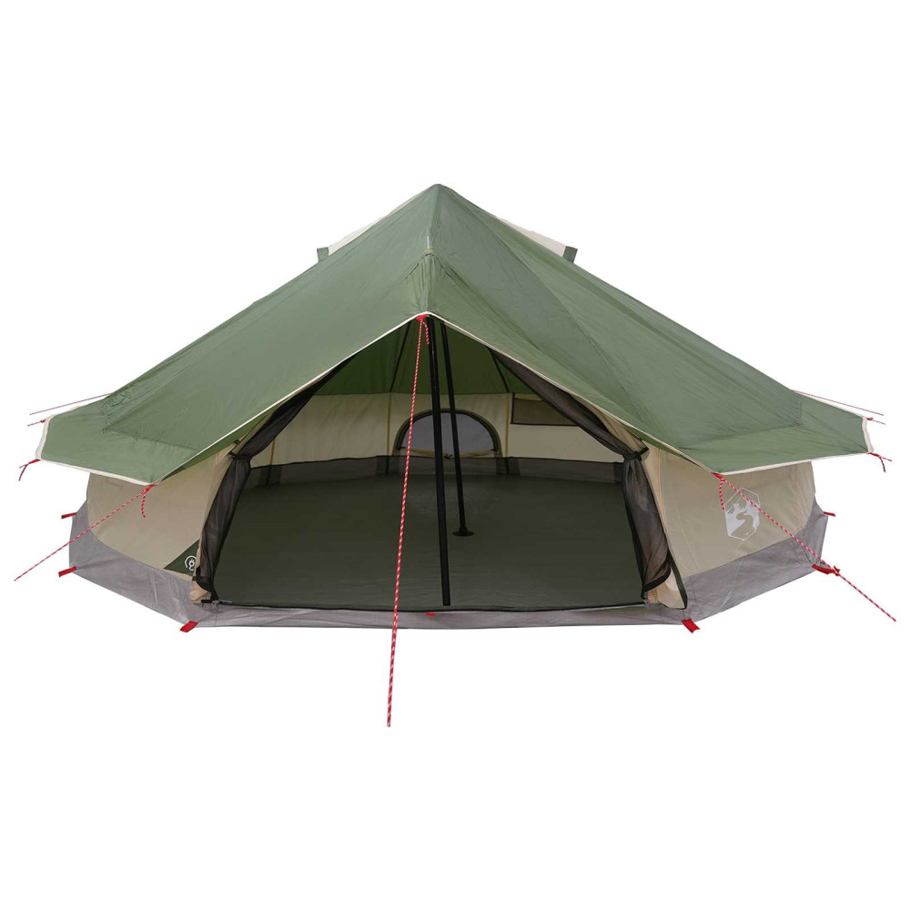 Produktbild för Tipi Tält med tak Grön 800 x 800 x 430 cm Polyester och Stål