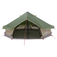 Produktbild för Tipi Tält med tak Grön 800 x 800 x 430 cm Polyester och Stål