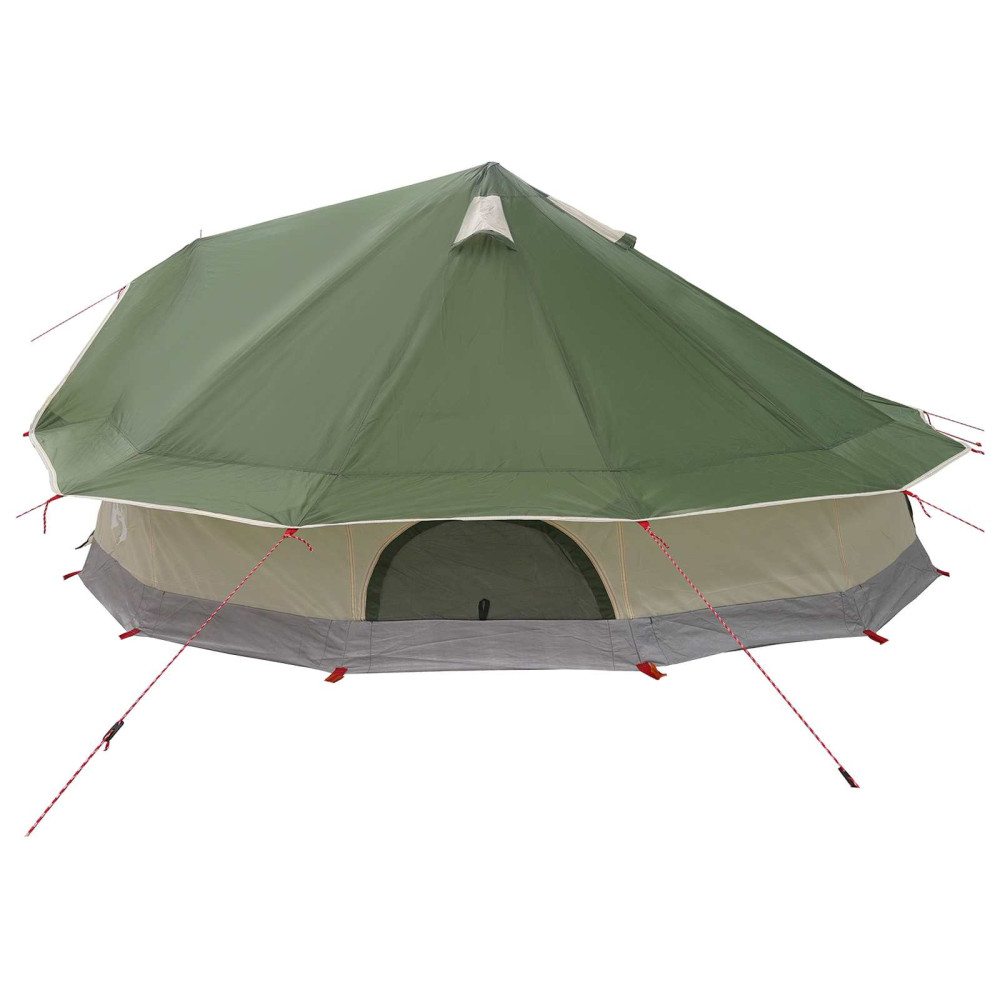 Produktbild för Tipi Tält med tak Grön 800 x 800 x 430 cm Polyester och Stål