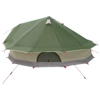 Produktbild för Tipi Tält med tak Grön 800 x 800 x 430 cm Polyester och Stål