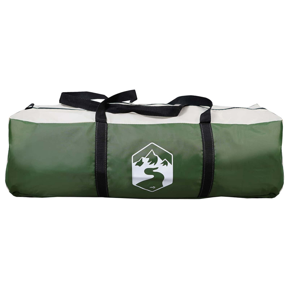 Produktbild för Tipi Tält med tak Grön 800 x 800 x 430 cm Polyester och Stål