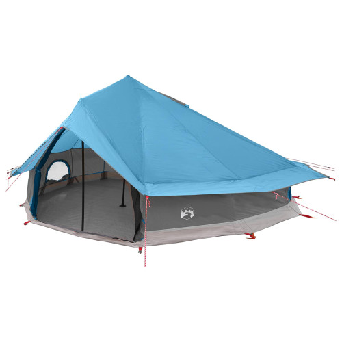 vidaXL Tipi Tält med tak Blå 800 x 800 x 430 cm Polyester och Stål