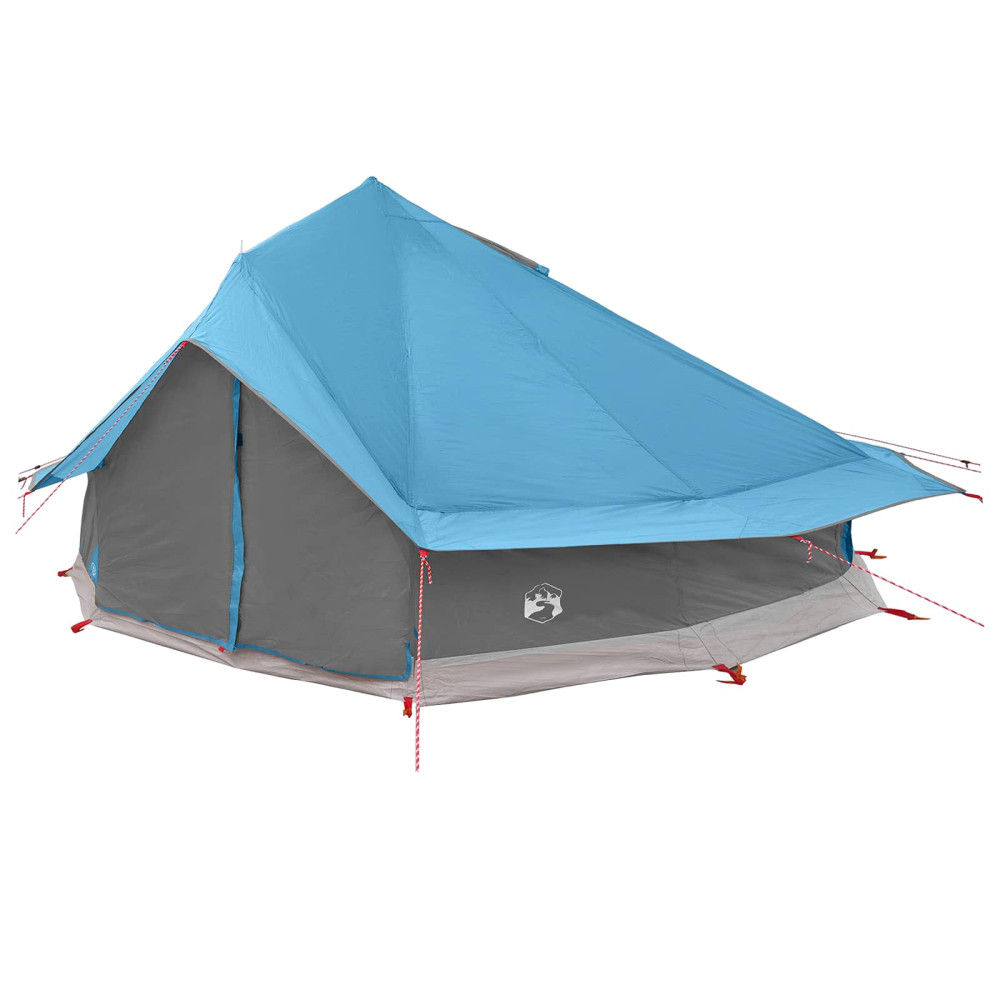 Produktbild för Tipi Tält med tak Blå 800 x 800 x 430 cm Polyester och Stål