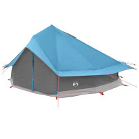 Produktbild för Tipi Tält med tak Blå 800 x 800 x 430 cm Polyester och Stål