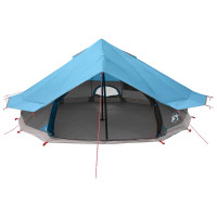 Produktbild för Tipi Tält med tak Blå 800 x 800 x 430 cm Polyester och Stål