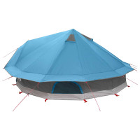 Produktbild för Tipi Tält med tak Blå 800 x 800 x 430 cm Polyester och Stål