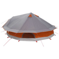 Produktbild för Tipi Tält Grå och orange 800 x 800 x 430 cm Polyester och Stål