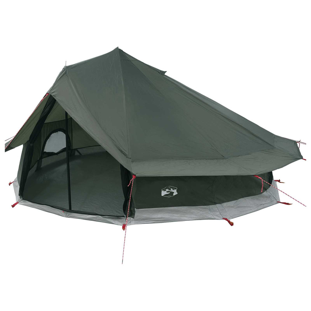 Produktbild för Tipi Tält Armégrön 800 x 800 x 430 cm Polyester och Stål