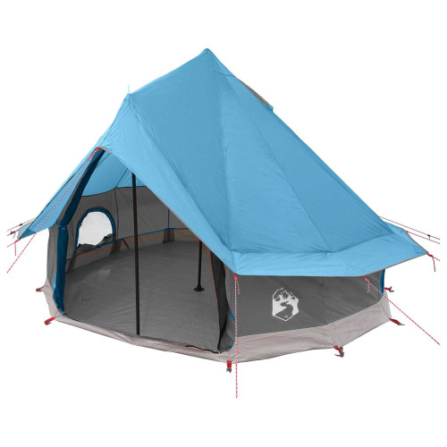 vidaXL Tipi Tält med tak Blå 250 x 250 cm Polyester och Stål