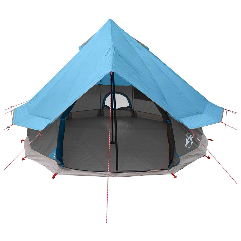 Produktbild för Tipi Tält med tak Blå 250 x 250 cm Polyester och Stål