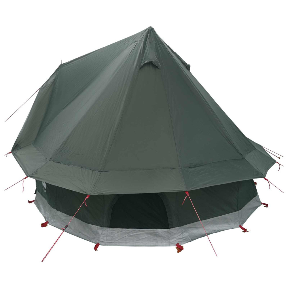Produktbild för Tipi Tält med tak Armégrön 250 x 250 cm Polyester och Stål