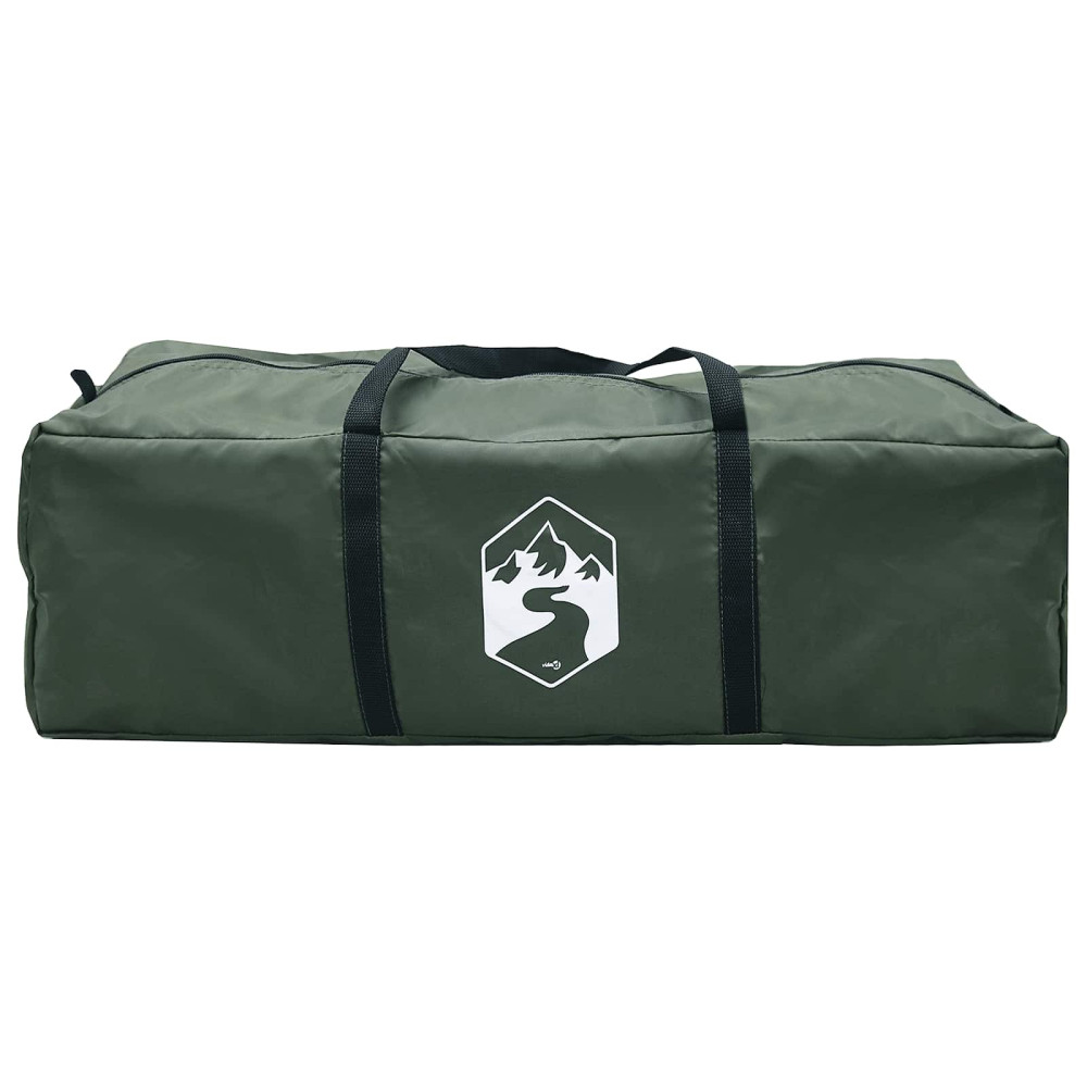 Produktbild för Tipi Tält med tak Armégrön 250 x 250 cm Polyester och Stål