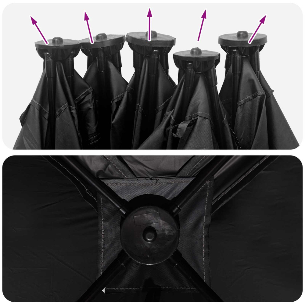 Produktbild för Jaktält Vit Blackout 143 x 143 x 165 cm Polyester och Stål