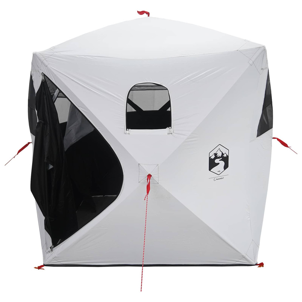Produktbild för Jaktält Vit Blackout 143 x 143 x 165 cm Polyester och Stål