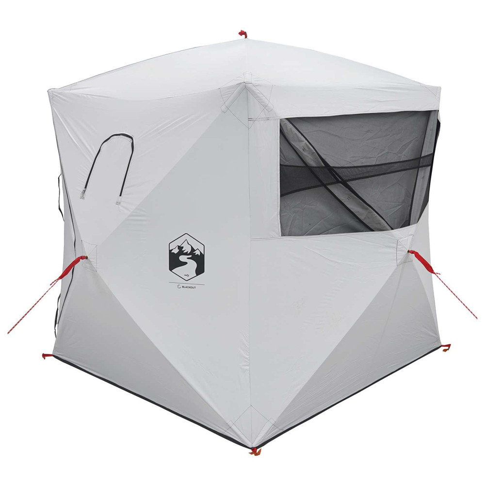Produktbild för Jaktält Vit Blackout 143 x 143 x 165 cm Polyester och Stål