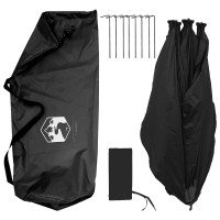 Produktbild för Jaktält Vit Blackout 143 x 143 x 165 cm Polyester och Stål