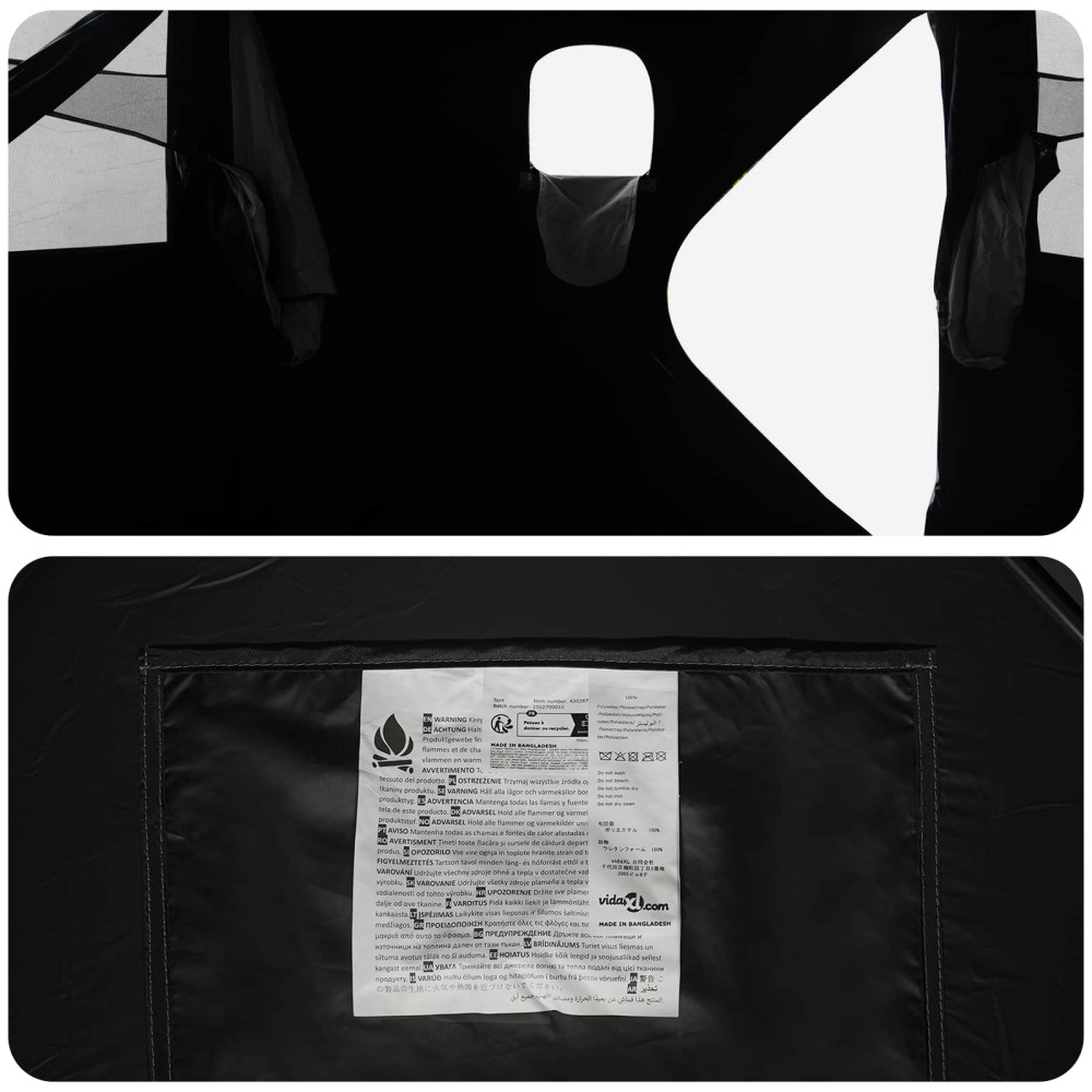 Produktbild för Jaktält Vit Blackout 143 x 143 x 165 cm Polyester och Stål
