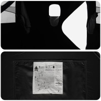 Produktbild för Jaktält Vit Blackout 143 x 143 x 165 cm Polyester och Stål
