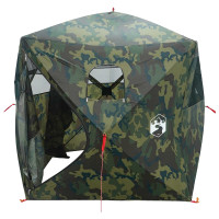 Produktbild för Jaktält Kamouflage 143 x 143 x 165 cm Polyester och Stål