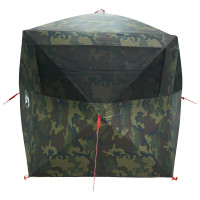 Produktbild för Jaktält Kamouflage 143 x 143 x 165 cm Polyester och Stål