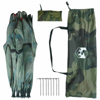 Produktbild för Jaktält Kamouflage 143 x 143 x 165 cm Polyester och Stål
