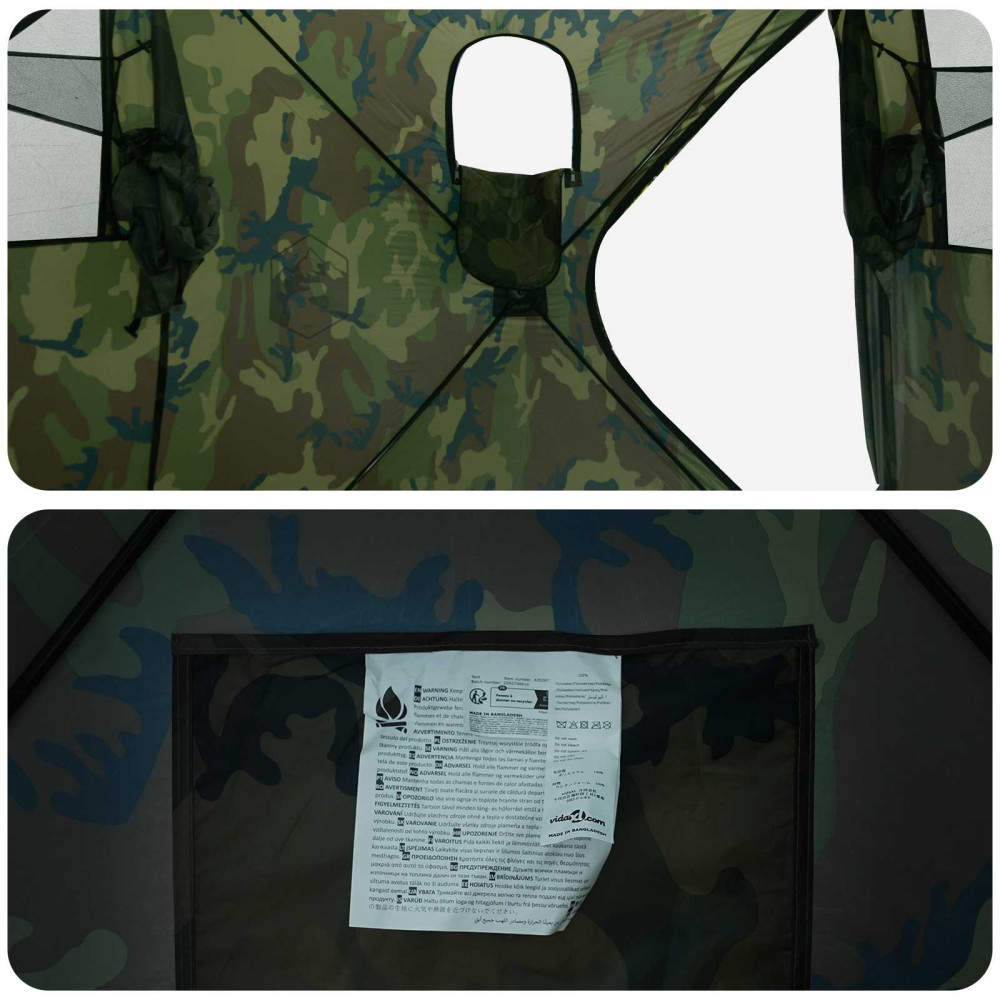 Produktbild för Jaktält Kamouflage 143 x 143 x 165 cm Polyester och Stål