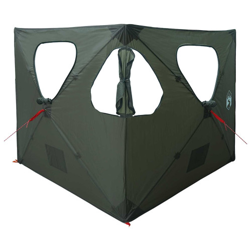 vidaXL Jaktält med tak Armégrön 145 x 145 x 150 cm Polyester och Stål