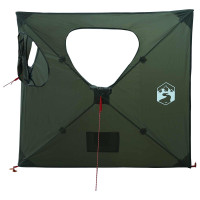 Produktbild för Jaktält med tak Armégrön 145 x 145 x 150 cm Polyester och Stål