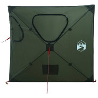 Produktbild för Jaktält med tak Armégrön 145 x 145 x 150 cm Polyester och Stål