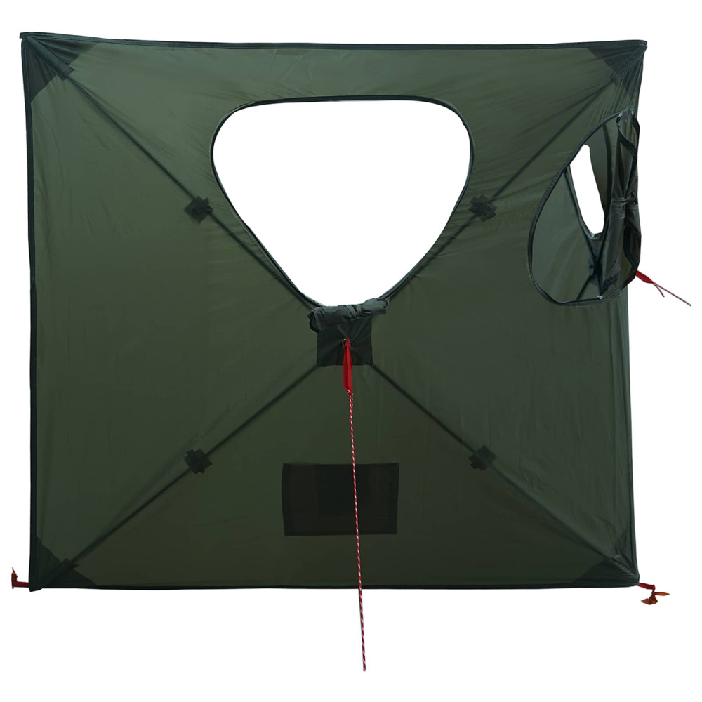 Produktbild för Jaktält med tak Armégrön 145 x 145 x 150 cm Polyester och Stål