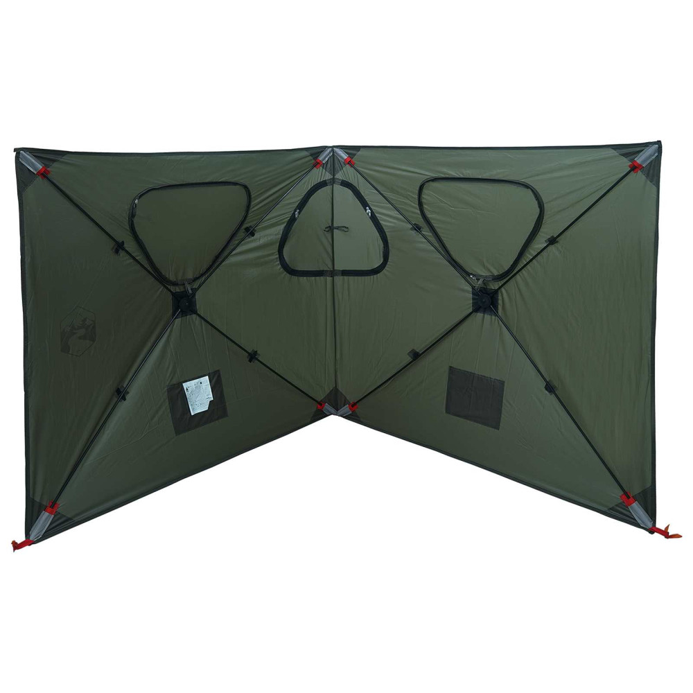 Produktbild för Jaktält med tak Armégrön 145 x 145 x 150 cm Polyester och Stål