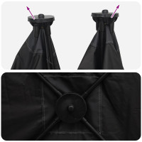 Produktbild för Jaktält Vit Blackout 145 x 145 x 150 cm Polyester och Stål