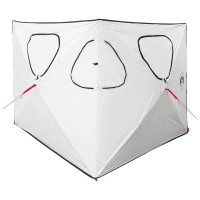 Produktbild för Jaktält Vit Blackout 145 x 145 x 150 cm Polyester och Stål
