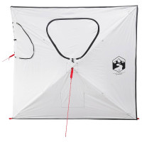 Produktbild för Jaktält Vit Blackout 145 x 145 x 150 cm Polyester och Stål
