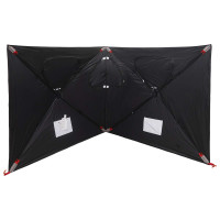 Produktbild för Jaktält Vit Blackout 145 x 145 x 150 cm Polyester och Stål