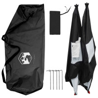 Produktbild för Jaktält Vit Blackout 145 x 145 x 150 cm Polyester och Stål