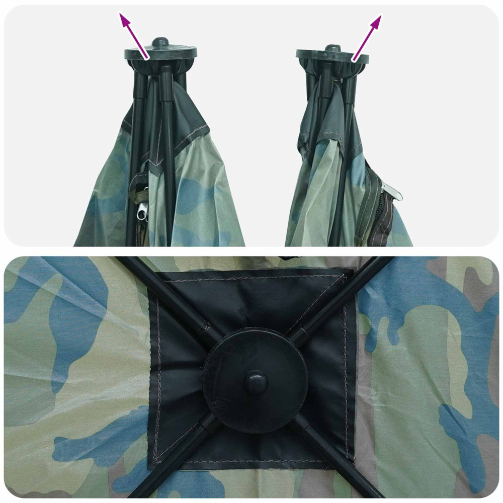 Produktbild för Jaktält Kamouflage 145 x 145 x 150 cm Polyester och Stål