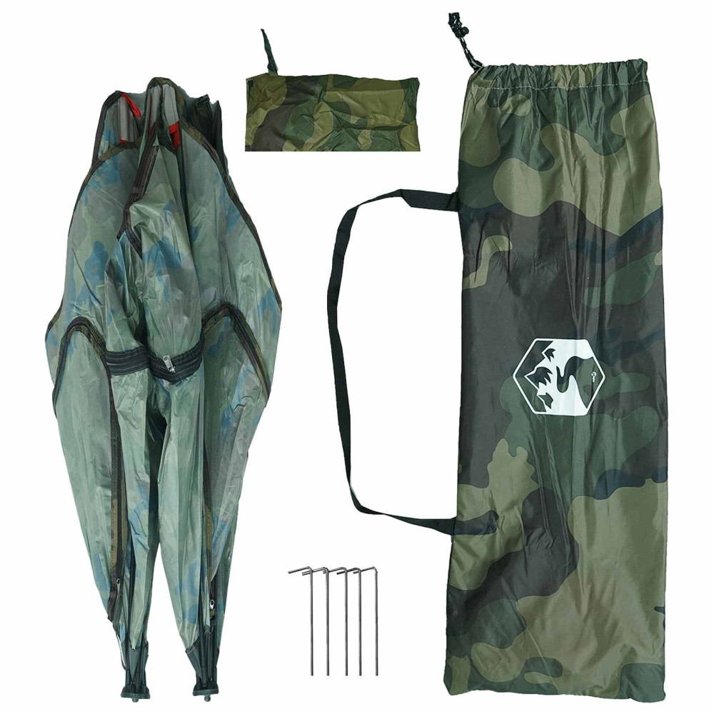 Produktbild för Jaktält Kamouflage 145 x 145 x 150 cm Polyester och Stål