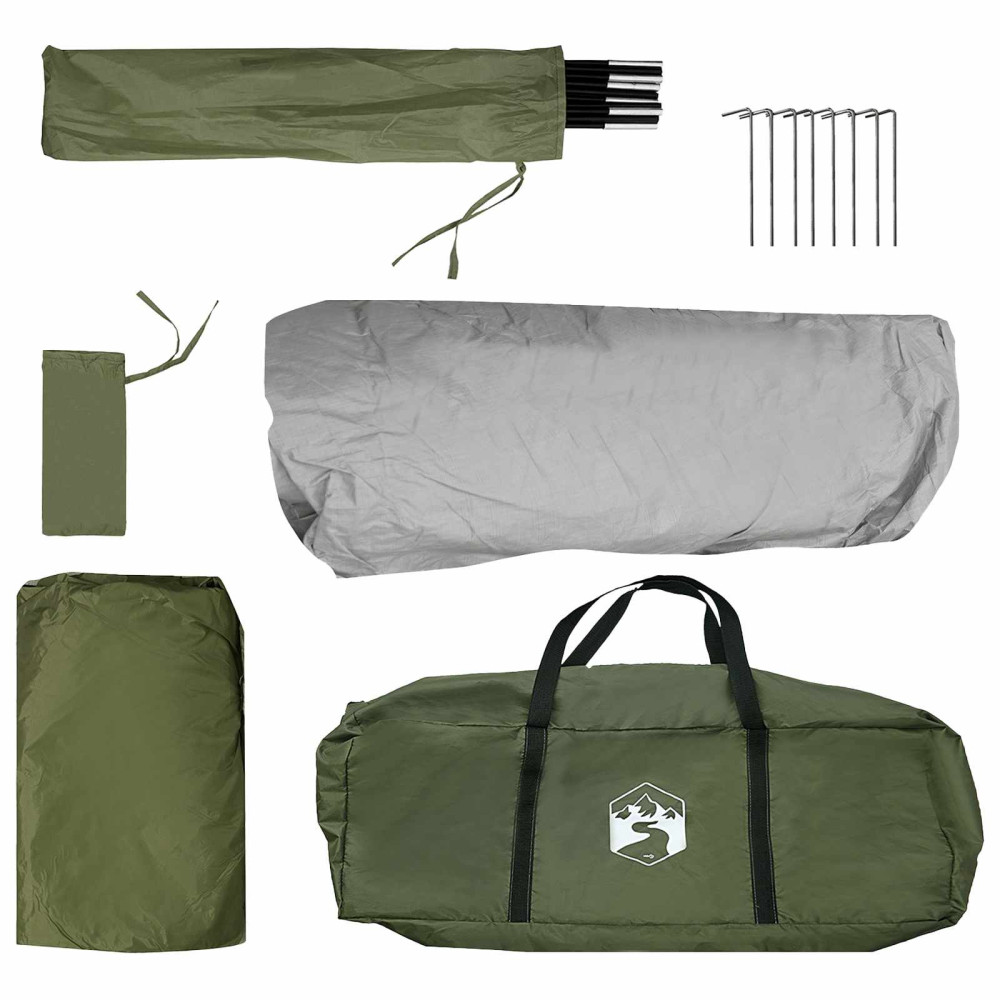 Produktbild för Instant Tält Olivgrön 305 x 215 x 140 cm Polyester och Stål