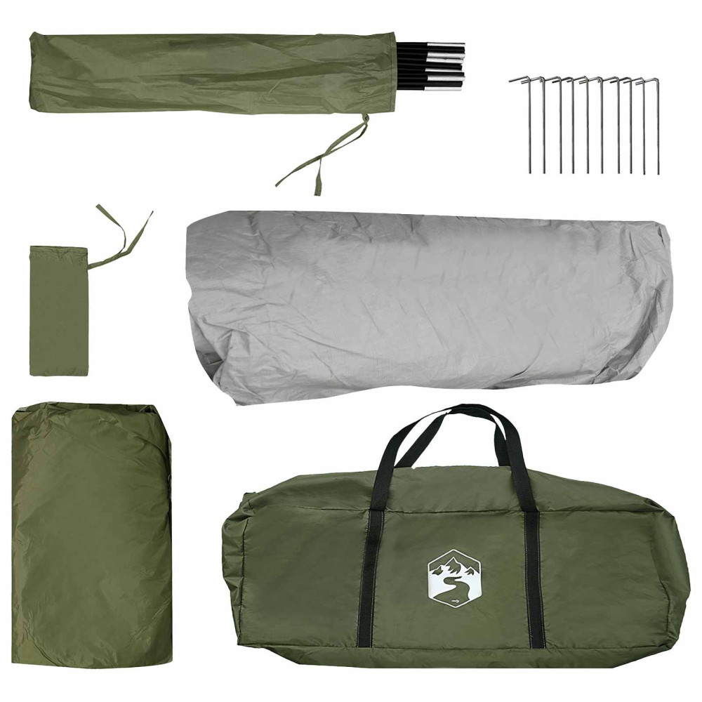 Produktbild för Instant Tält Olivgrön 305 x 275 x 190 cm Polyester och Stål