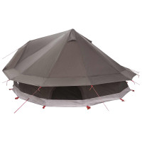 Produktbild för Tipi Tält Brun Grå 800 x 800 x 430 cm Polyester och Stål